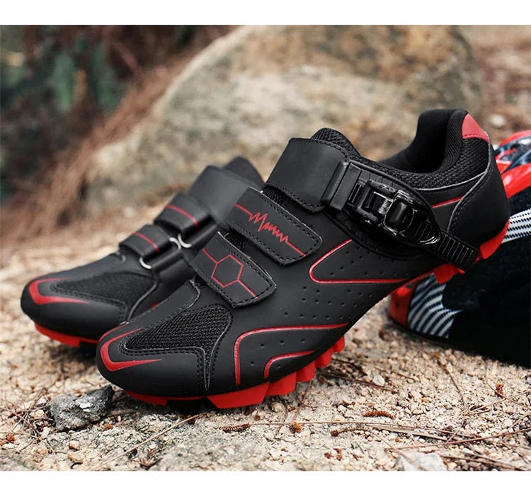 Scarpe Da Ciclismo MTB Da Uomo Traspiranti Antiscivolo Con Tacchetti Sportivi Professionali