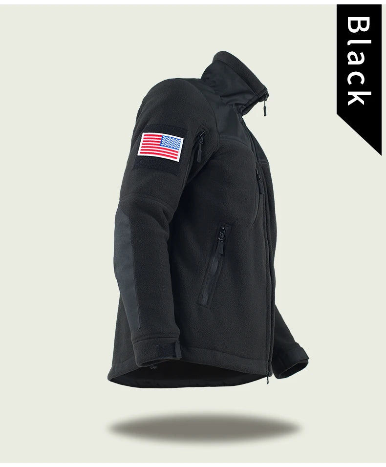 Giacca Invernale Tattica Militare In Pile Caldo Mimetico Cappotto Da Uomo Da Safari Outwear Abbigliamento Outdoor