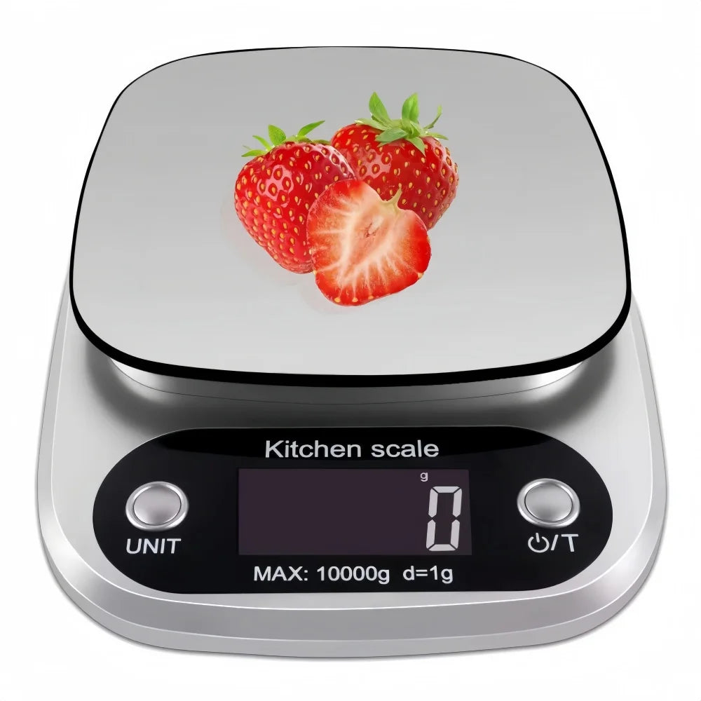 Bilancia Da Cucina Digitale In Acciaio Inossidabile Con Display Led 10 Kg Risoluzione 1 g Per Cuochi Appassionati