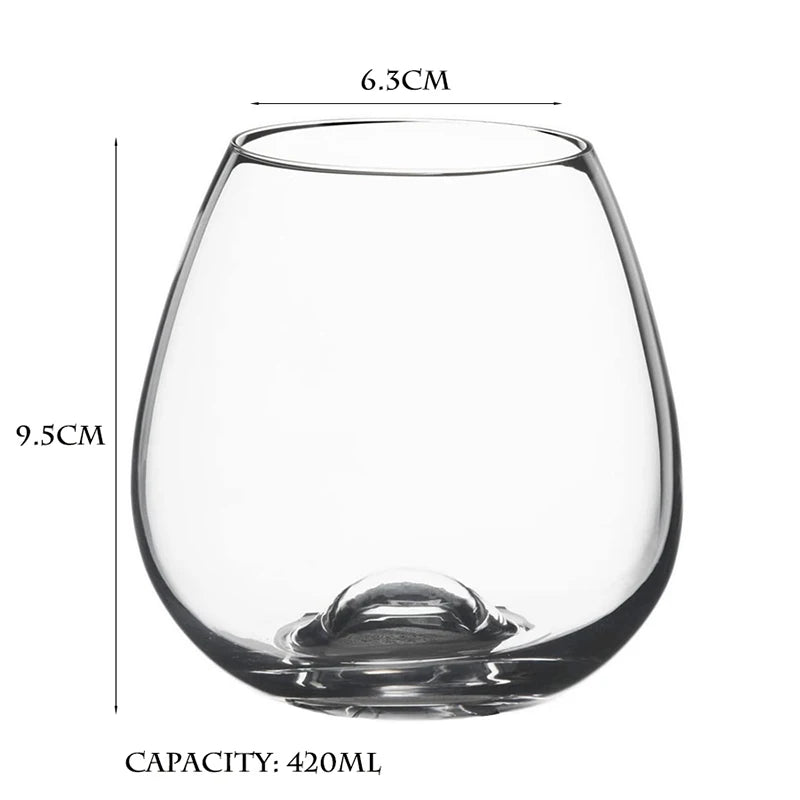Bicchieri Da Whisky Ecologici E Durevoli Cocktailgeek Forma Rotonda In Vetro Trasparente Per Appassionati Di Whisky