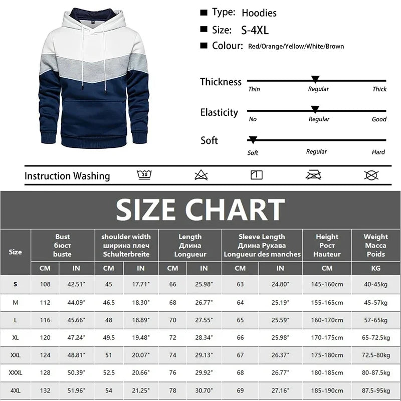 Tuta Uomo Due Pezzi 2024 Autunno Inverno Felpa Con Cappuccio E Pantaloni Set Sport Tricolore Caldo E Casual