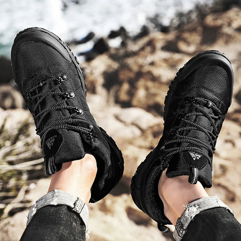 HikeUp Scarpe Da Trekking Da Uomo Antiscivolo Traspiranti Per Esterno Resistente A Spruzzi Da Montagna Per Turismo