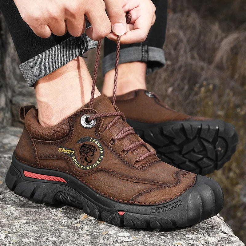 Scarpe Da Trekking Da Campeggio In Vera Pelle Uomo Scarpe Da Ginnastica Sportive Da Uomo Per Tempo Libero