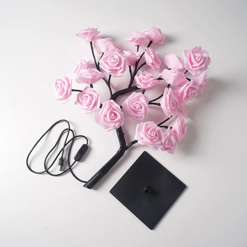 Lampada Da Tavolo Rosa LED 36LED 108LED Stringa Luci USB Per Decorazioni Estive Campeggio Feste Notturne