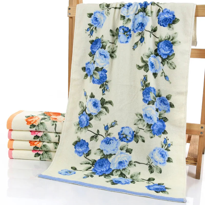 Asciugamani Morbidi con Stampa di Fiori di Peonia, Asciugamani da Bagno ad Asciugatura Rapida, Panni per il Viso, Tessili per la Casa, Forniture per Hotel 2026Nuovo