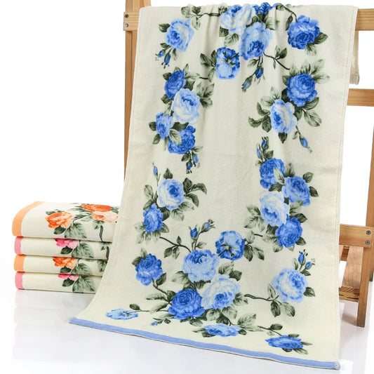 Asciugamani Morbidi con Stampa di Fiori di Peonia, Asciugamani da Bagno ad Asciugatura Rapida, Panni per il Viso, Tessili per la Casa, Forniture per Hotel 2026Nuovo