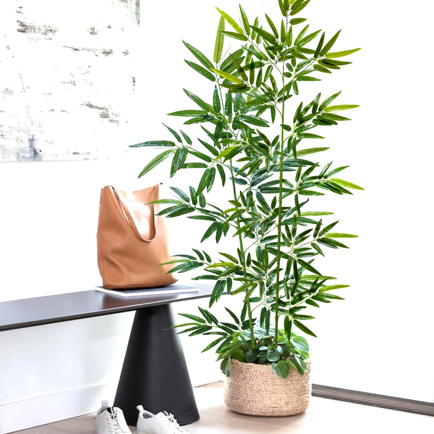 Foglie Di Bambù Verdi Artificiali Da 100 A 210 Cm Piante Con Rami Finti Adatte Per Casa Hotel E Decorazione Ufficio