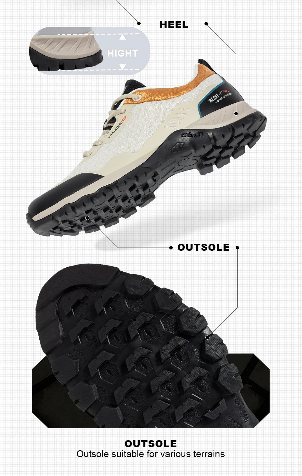 Baasploa Scarpe Da Trekking Uomo Impermeabili Antiscivolo Resistente All Usura Per Esploratori Outdoor M7306