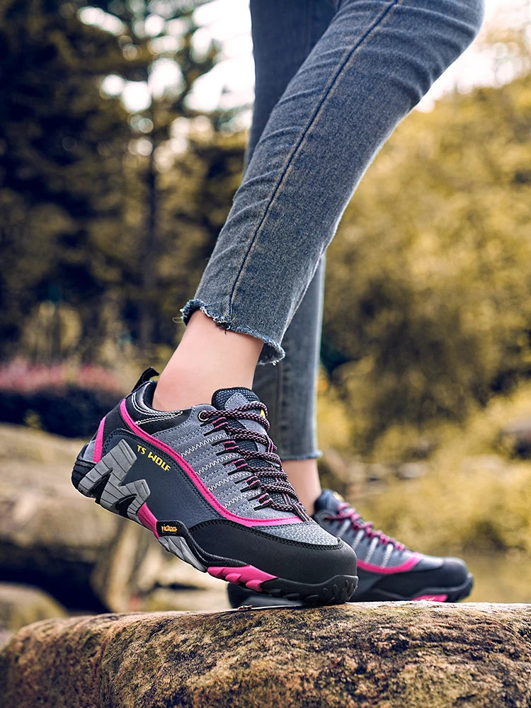 Scarpe Da Trekking Impermeabili Per Uomo In Vera Pelle Stivali Da Montagna Tattici Da Caccia Nei Boschi