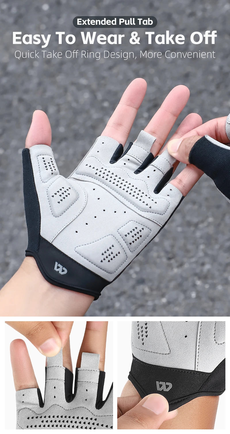 West Biking Guanti da Ciclismo Mezze Dita Con Motivo Ragni Cool Spider Estivo MTB Guanti da Strada Touch Screen