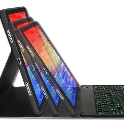 Custodia per Lenovo Idea Tab Pro 12.7 Pollici 2025 TB373FU con Tastiera Staccabile Retroilluminata in Pelle