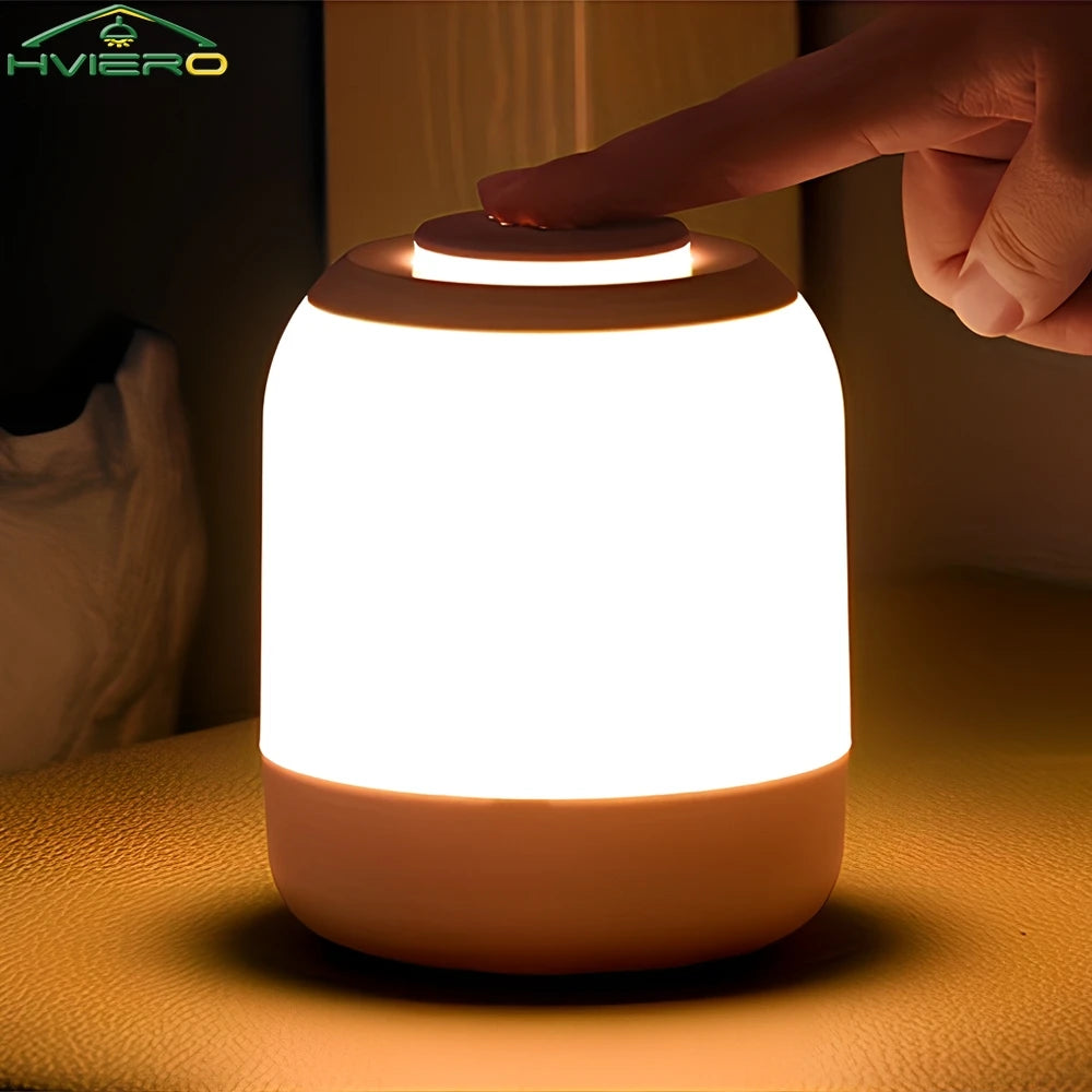 Lampada Da Tavolo Dimmerabile Con Controllo Tocco USB Ricaricabile Luce Notturna Per Camera E Soggiorno Decorazione