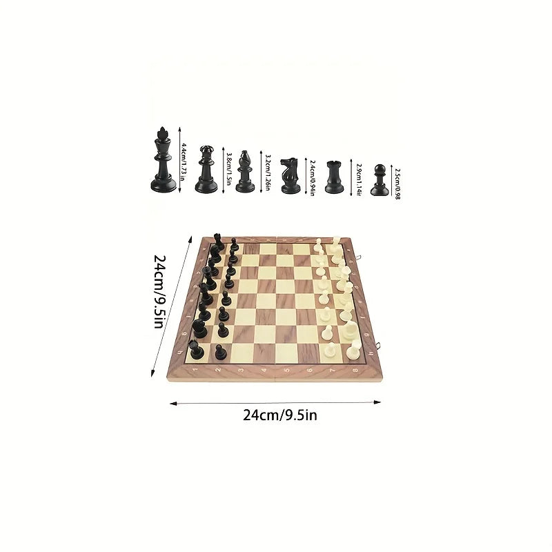Scacchi Set Pieghevoli Magnetici In Legno Massello Per Bambini Regalo Di Famiglia Giochi Di Strategia