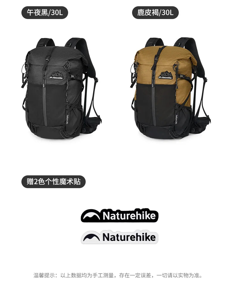 Zaino Naturehike Helio 30L Plus 5L Nuovo 2024 Per Trekking Alpinismo All Aperto Grande Capacità Campeggio Viaggio