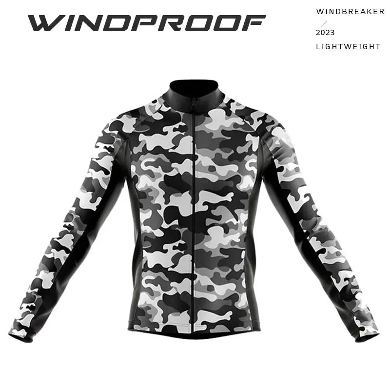 Giacca Ciclismo Antivento A Maniche Lunghe Con Protezione UV Riflettente Per MTB