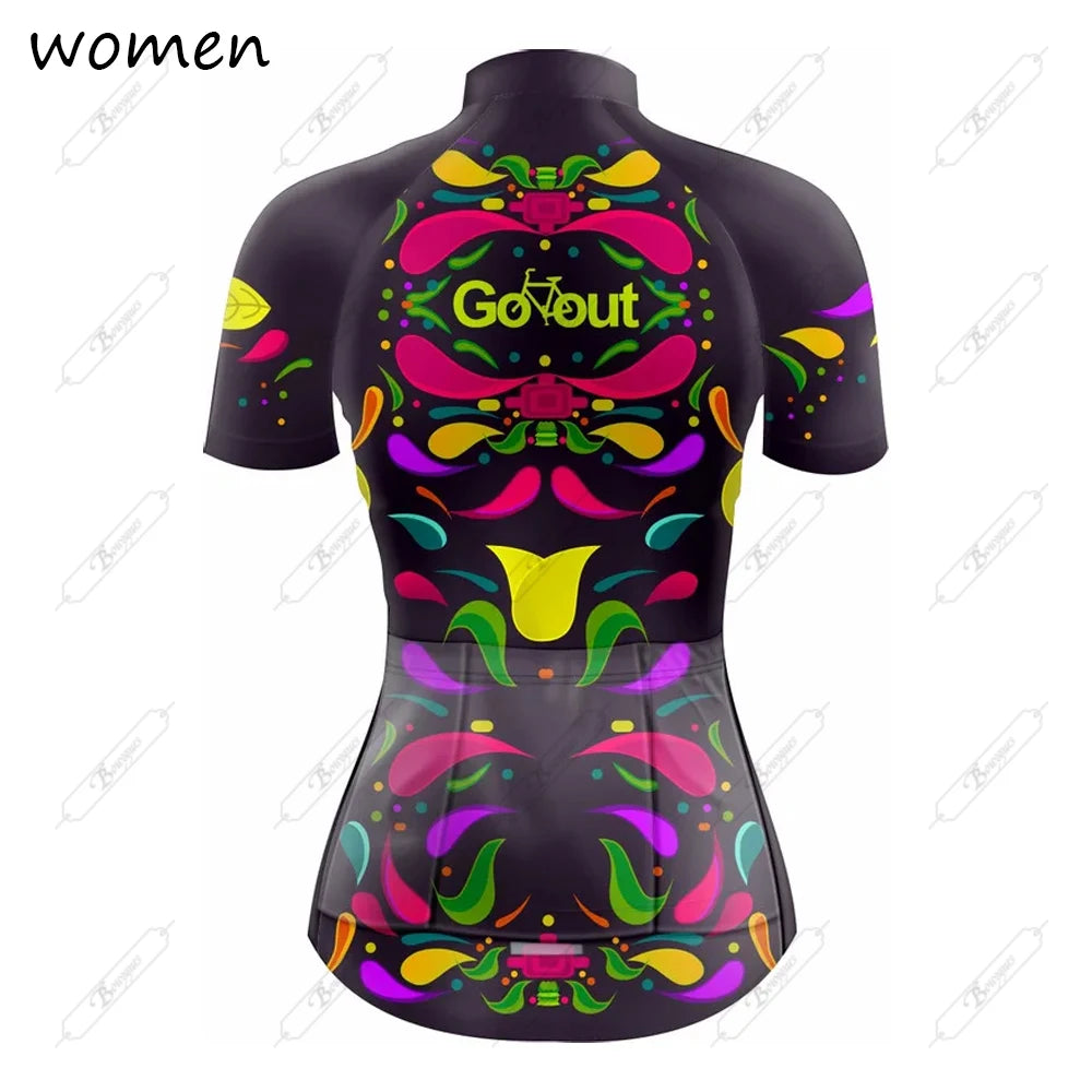 Maglia Da Ciclismo Donna Estate Premium Traspirante Team Racing Abbigliamento Da Ciclismo Maglia Da Bici Corta