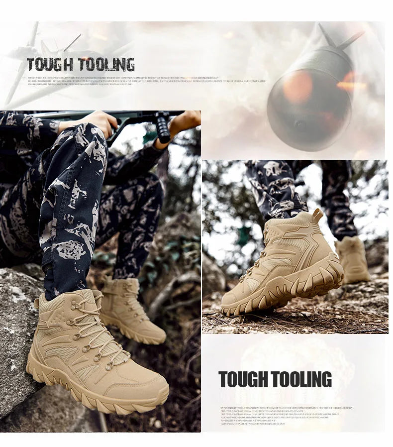 Stivali Da Allenamento Da Combattimento Uomo Scarpe Da Trekking Per Pesca E Caccia Sneakers Da Uomo