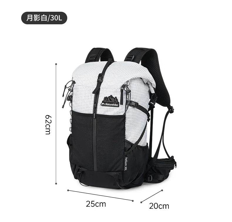 Zaino Naturehike Helio 30L Plus 5L Nuovo 2024 Per Trekking Alpinismo All Aperto Grande Capacità Campeggio Viaggio
