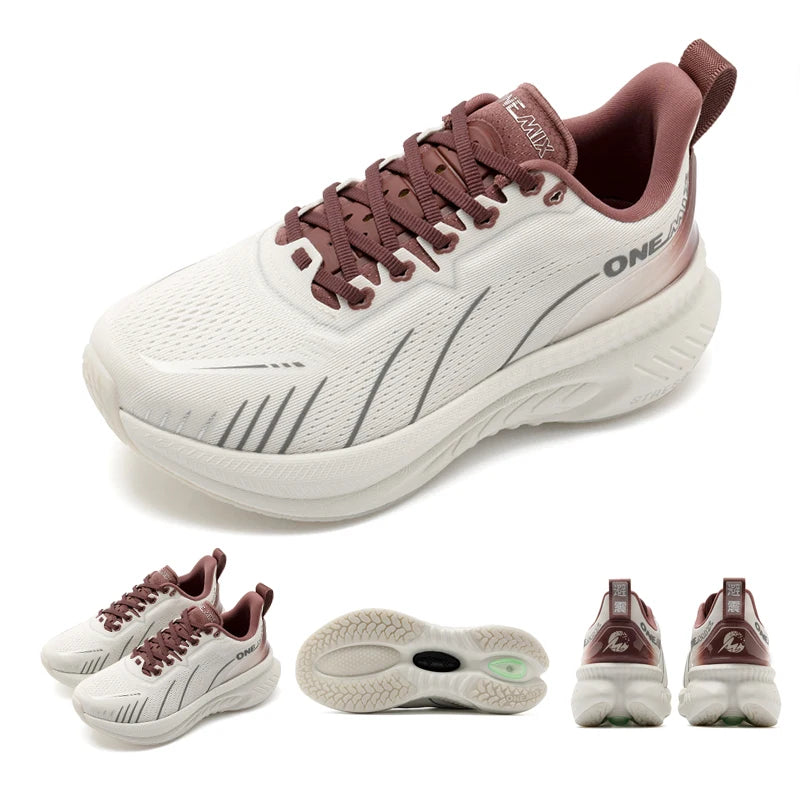 Onemix Scarpe Da Corsa Ammortizzate Da Donna Autunno Inverno Antiscivolo Con Lacci Per Corsa Intensa Danza
