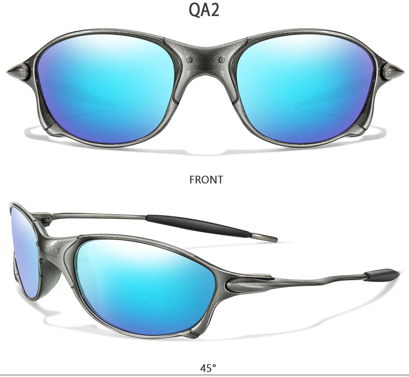 Occhiali Da Sole Ciclismo Unisex LOISRUBY UV400 Lenti Policarbonato Montatura Multicolore Corsa Escursionismo Viaggi