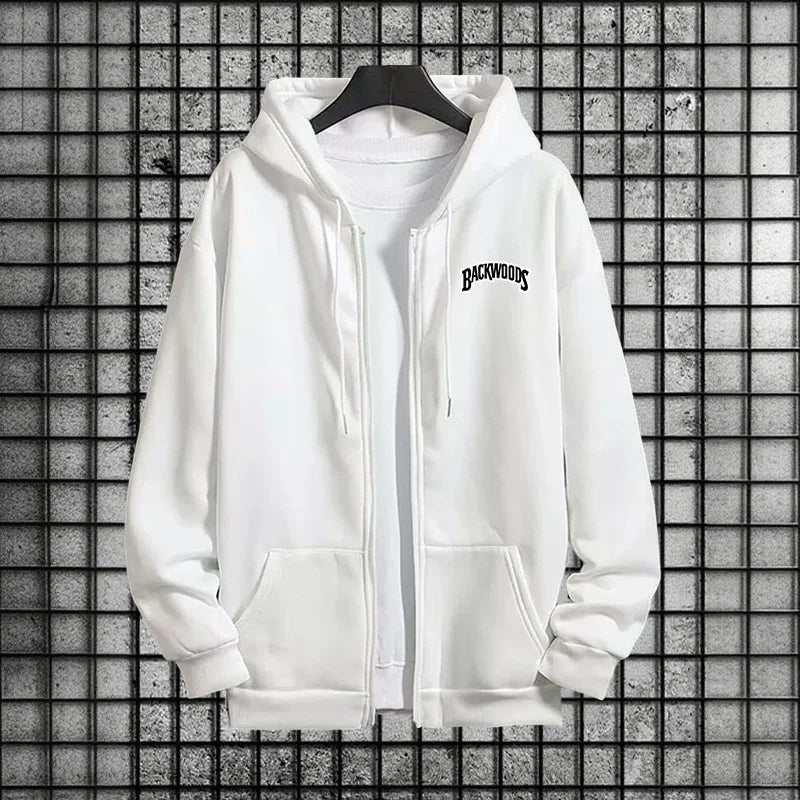 Tuta Sportiva Uomo Primavera 2026 Completo Casual Semplice e Alla Moda con Felpa Cappuccio Zip Singola Pantaloni Jogger