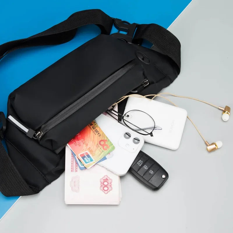 Borsa Da Cintura Impermeabile Uomo Marsupio Sportivo Con Cintura E Tracolla Per Viaggio E Attività All Aperto