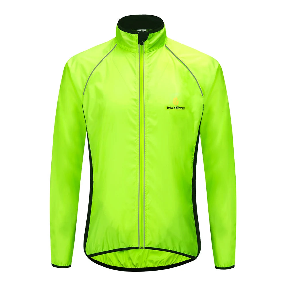 Giacca Da Ciclismo Uomo WOSAWE Antivento Impermeabile Riflettente Manica Lunga Gilet Senza Maniche Maglia Da Bici