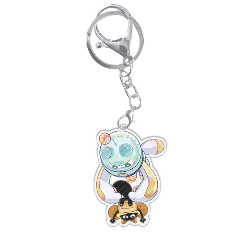 Portachiavi YuGiOh Mago Nero Ragazza Acrilico Ciondolo Zaino Decorazione Giocattolo Anime Regalo