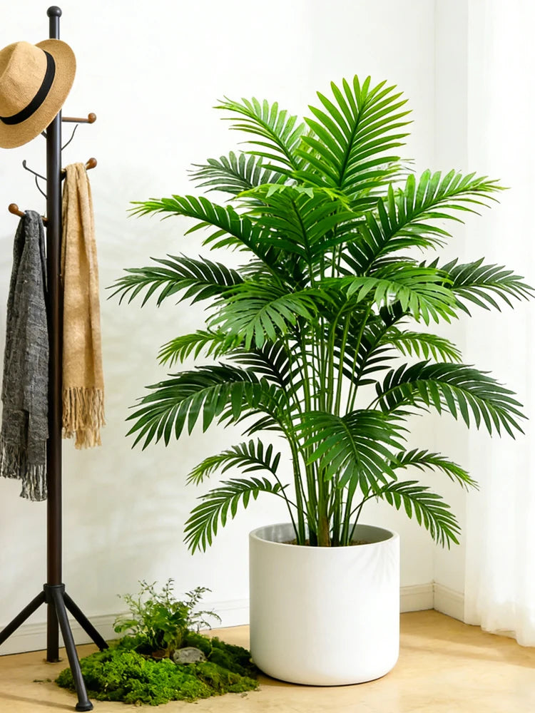 Palma Artificiale Alta 60 80 Cm Per Decorazioni Interne Finta Pianta Con Foglie Di Monstera E Maranta
