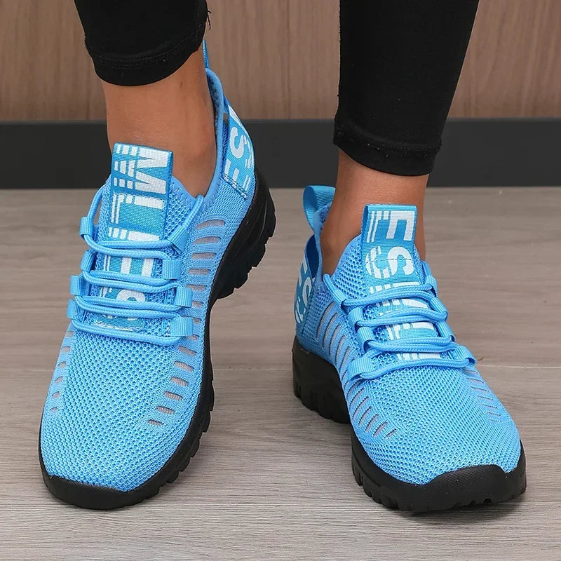 Scarpe Da Corsa In Mesh Traspiranti 2025 Per Donne Leggere Con Suola Imbottita Per Allenamento All Aperto E Palestra