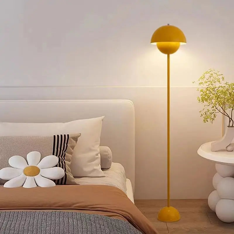 Lampada Da Terra A Forma Di Fungo Con Bocciolo Di Alta Qualità In Stile Classico Con Attacco E27 Per Soggiorno E Letto