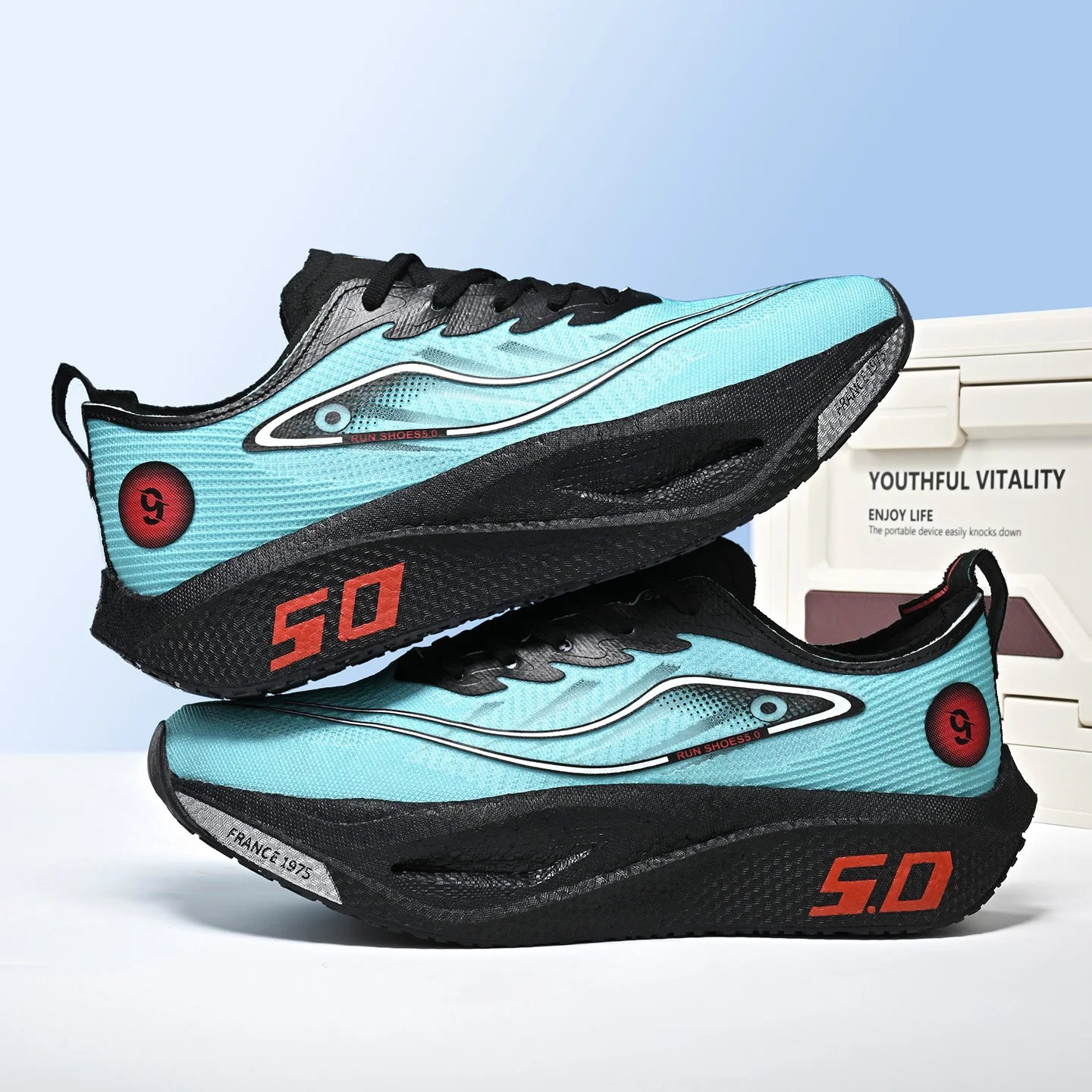 Scarpe Da Corsa Sportive Unisex Traspiranti Comfort Outdoor Nero Taglia 10 Per Uomo E Donna