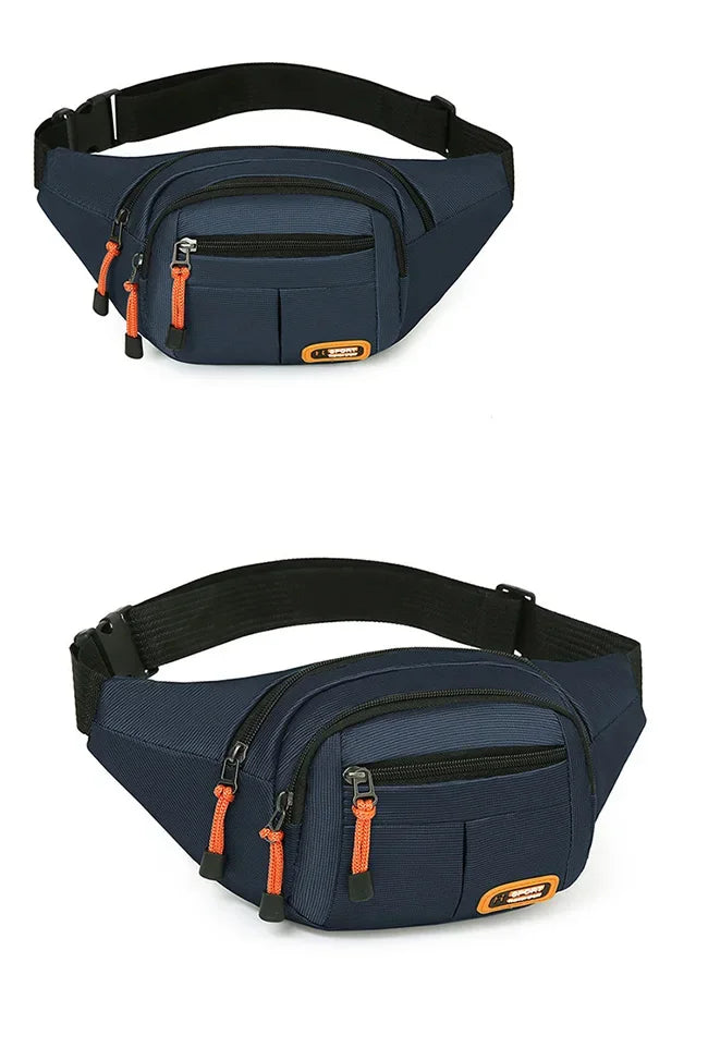 Marsupio Impermeabile Oxford Unisex Grande Capacità Cintura Porta Oggetti Multifunzionale Resistente All Usura