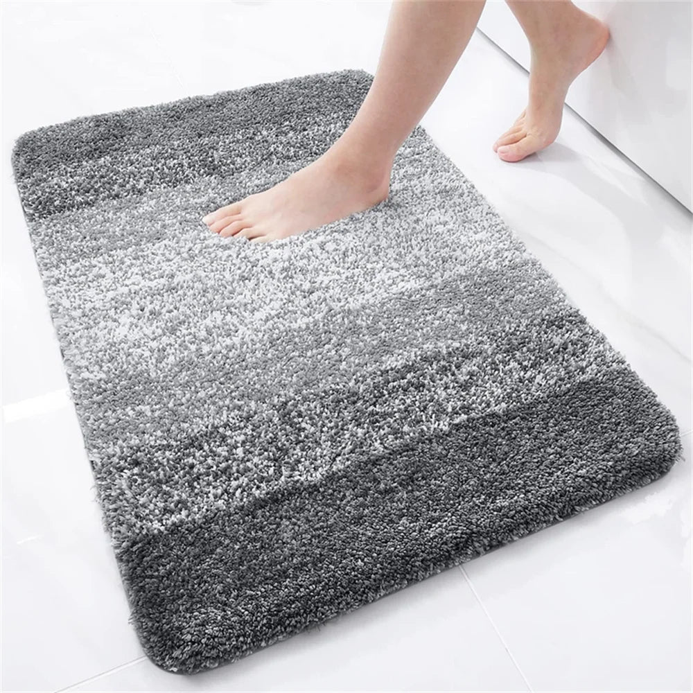 Kitinjoy Tappeto Da Bagno Di Lusso In Microfibra Assorbente Antiscivolo Peluche Morbido Per Doccia E Pavimento