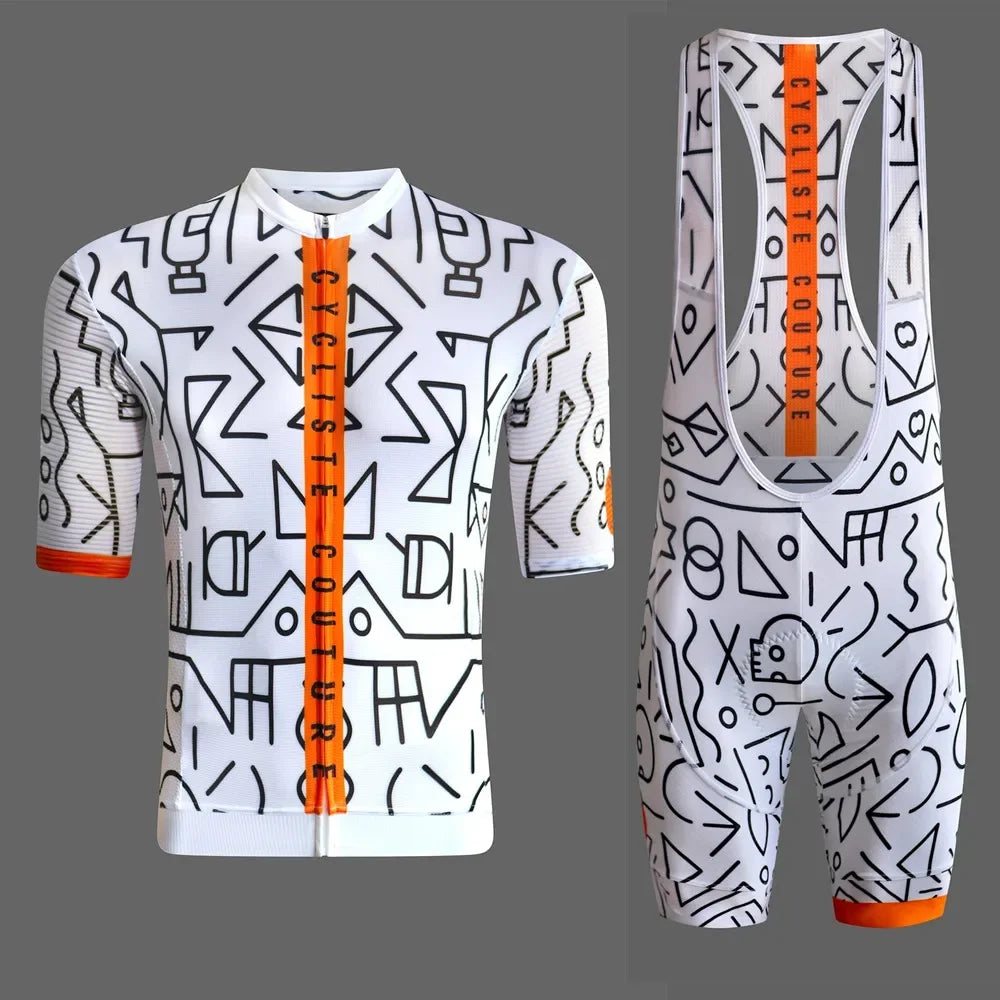 Maglia Da Ciclismo Professionale Da Uomo Manica Corta Set Uniforme Estiva Per Bici Da Strada Con Protezione UV