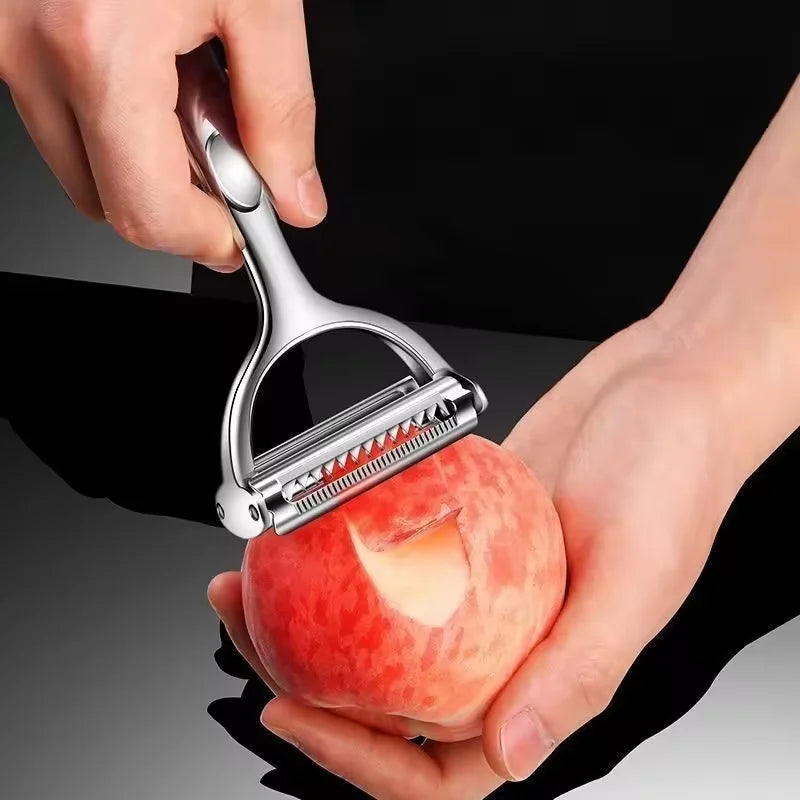 Pelapatate In Acciaio Inossidabile 2in1 Multifunzione Grattugia Per Carote E Frutta Utensili Da Cucina Pelador
