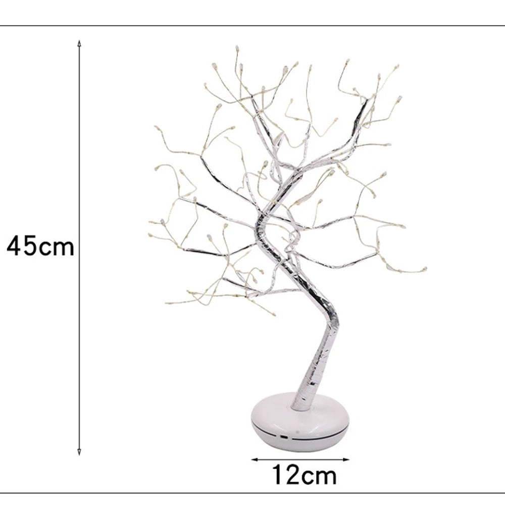Lampada Da Tavolo A LED Per Albero Di Fiori Pruno Ciliegio Luce Notturna Decorativa Per Festa Nuziale E Camera Da Letto