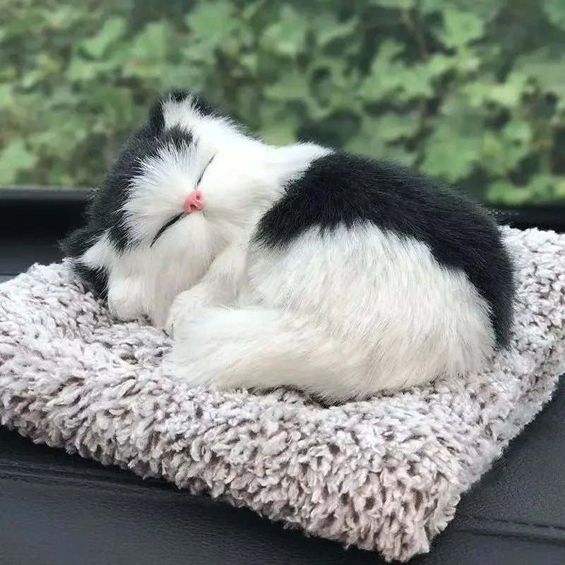 Peluche Simulato Per Gatti Con Suono Gatto Addormentato Decorazione Stanza Dei Bambini Regalo Di Compleanno