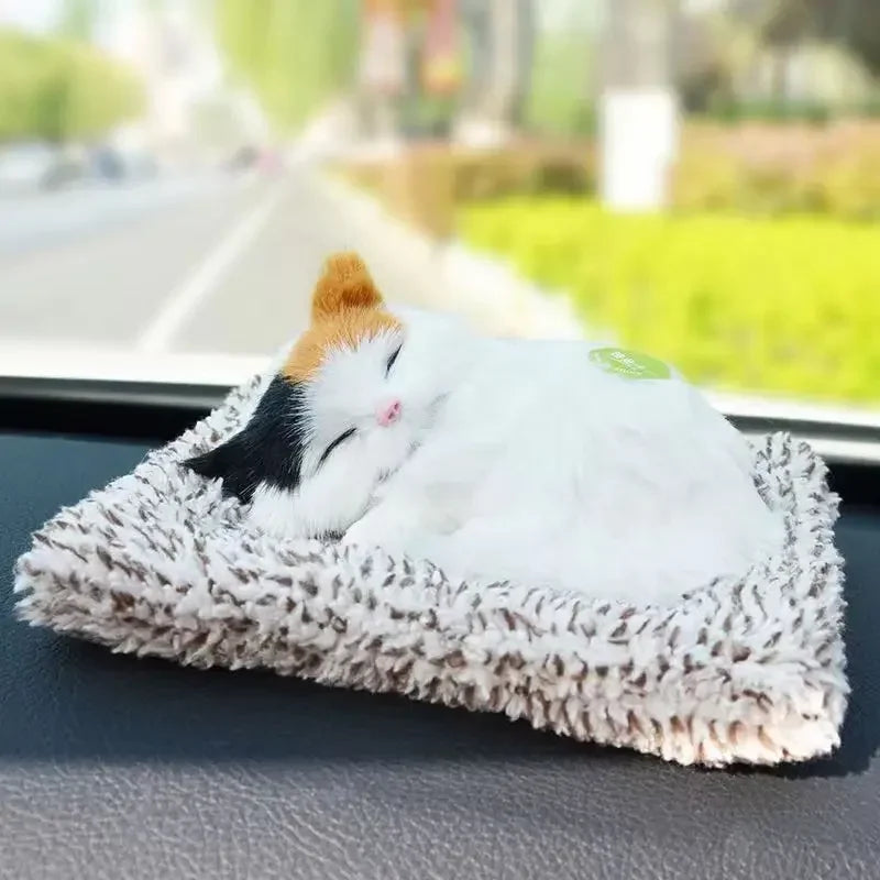 Peluche Simulato Per Gatti Con Suono Gatto Addormentato Decorazione Stanza Dei Bambini Regalo Di Compleanno