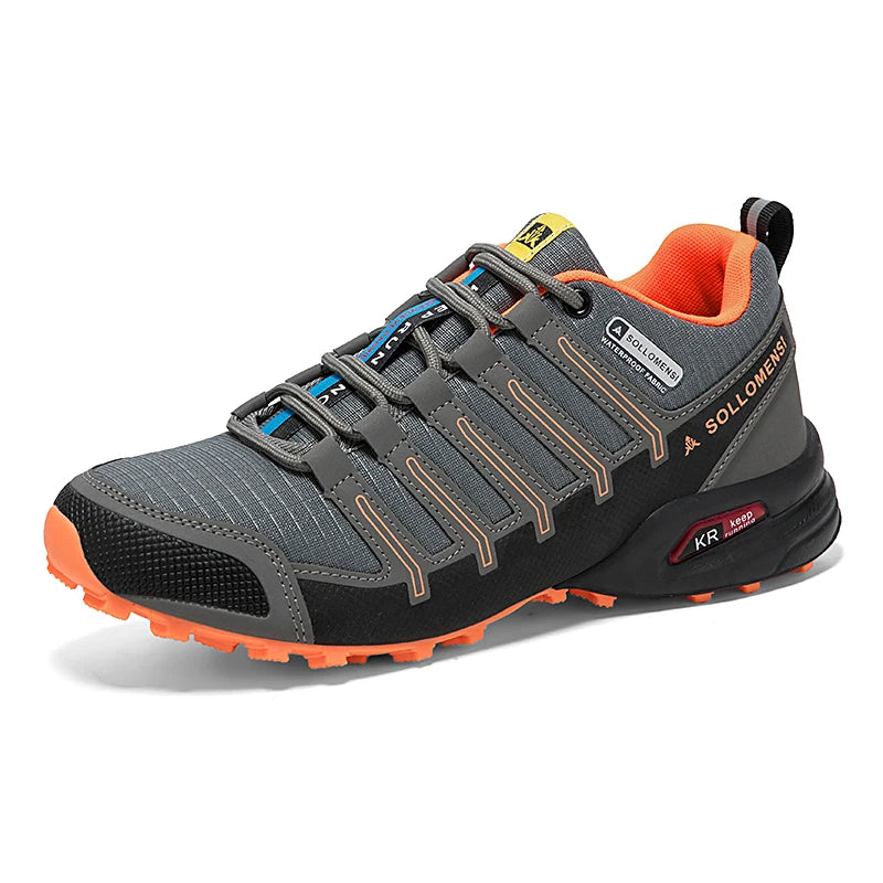 Scarpe Da Trekking Impermeabili Uomo Traspiranti Da Esterni Viaggio Allenamento Tattiche Ciclismo Senza Serratura