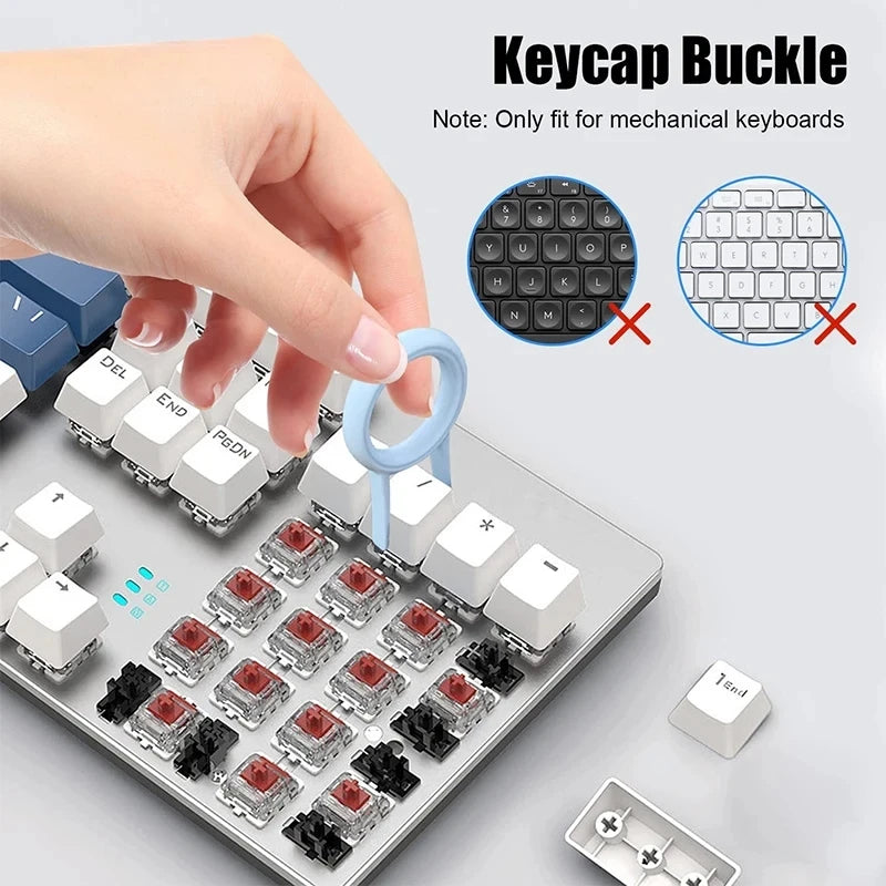 Kit 7 In 1 Spazzola Per Pulizia Tastiera Computer Auricolari Detergente Estrattore Copritasti