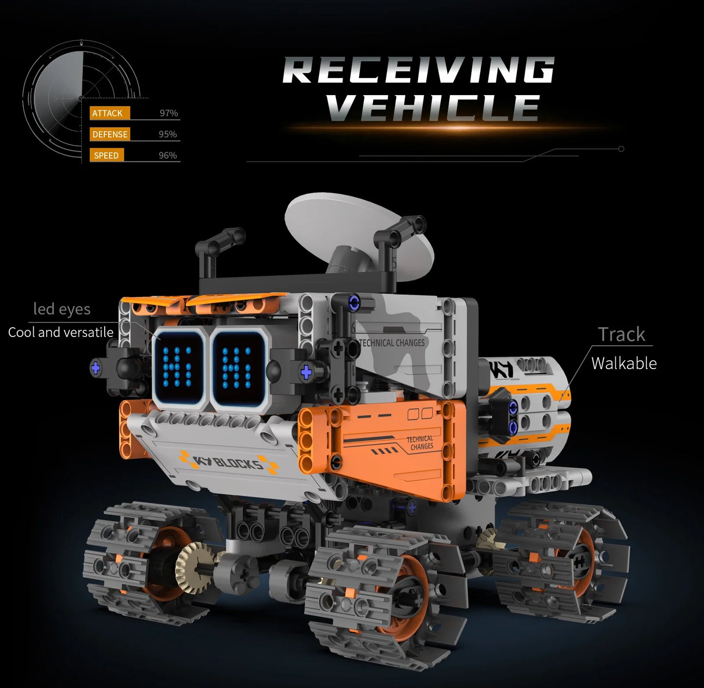 Robot Trasformabile 5 In 1 Con Display Digitale Telecomandato Per Bambini Regalo Ideale