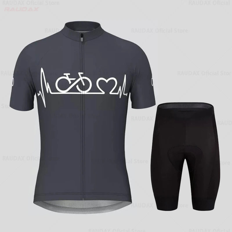 Abbigliamento Da Ciclismo Estivo Per Uomo Kit MTB Maglia Da Ciclismo A Maniche Corte Traspirante Per Bici Da Strada