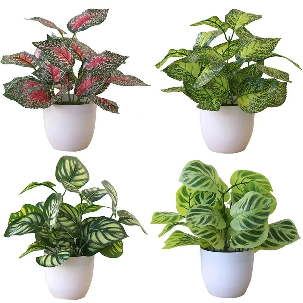 Bonsai Artificiale In Vaso Premium Decorazione Verde Durevole Ideale Per Casa E Ufficio Scrivanie E Reception