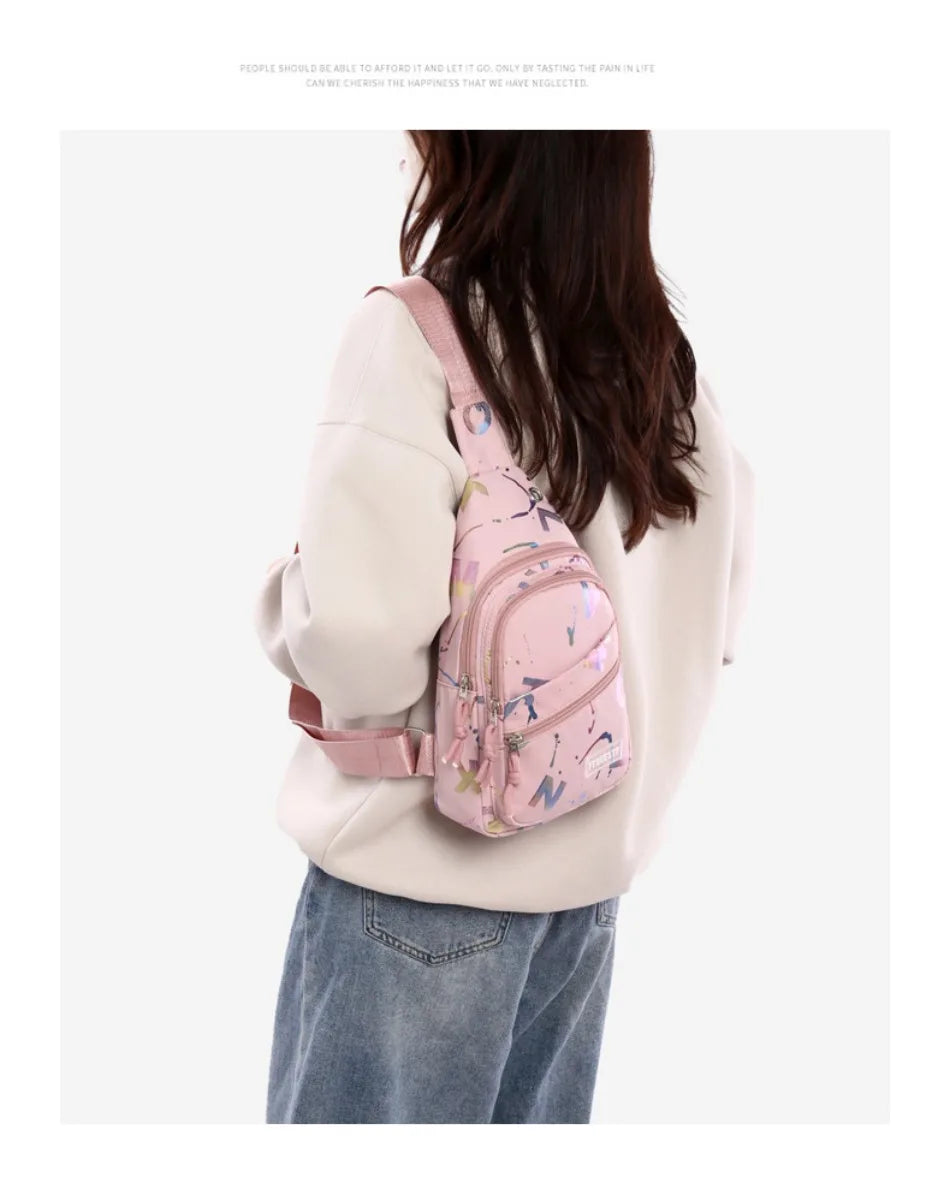Nuova Borsa Da Petto Per Donna Leggera Con Tracolla Multistrato E Pratica Per Smartphone