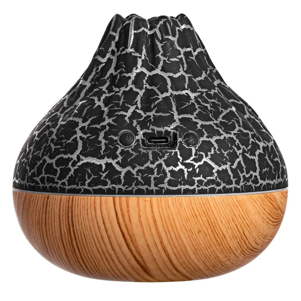 Umidificatore Aria 300ml Diffusore Per Aromaterapia Nebbia Da Tavolo USB Con 7 Luci Notturne Colorate