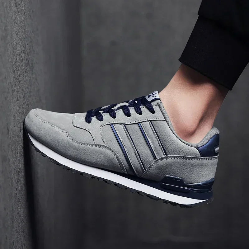 Scarpe Da Ginnastica Da Uomo In Pelle Di Alta Qualità Traspiranti Scarpe Casual Piatte 2022 Nuove