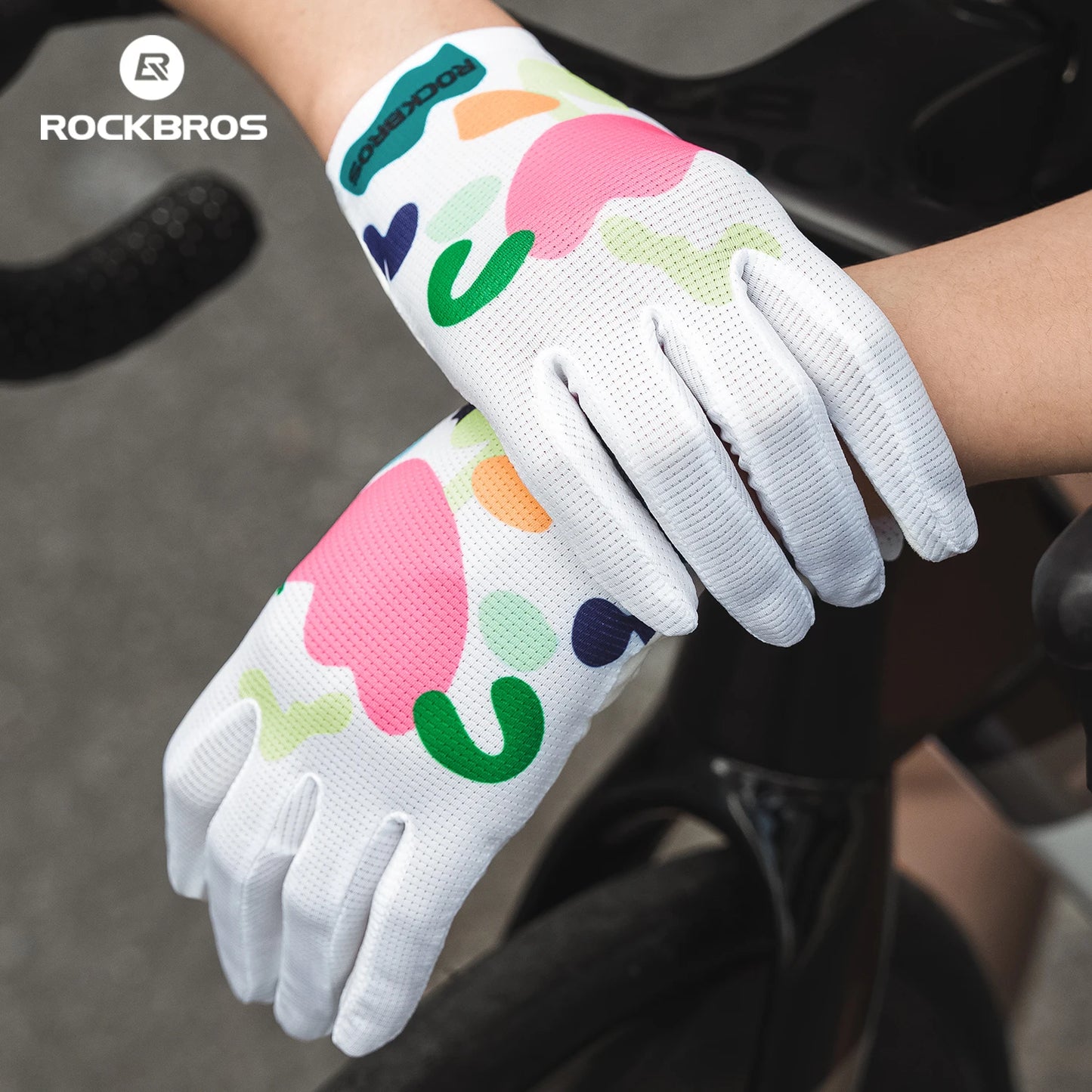 Guanti Ciclismo Estivi Da Donna Traspiranti A Dita Intere Con Touch Screen Imbottiti Antiscivolo Per Bici Strada MTB