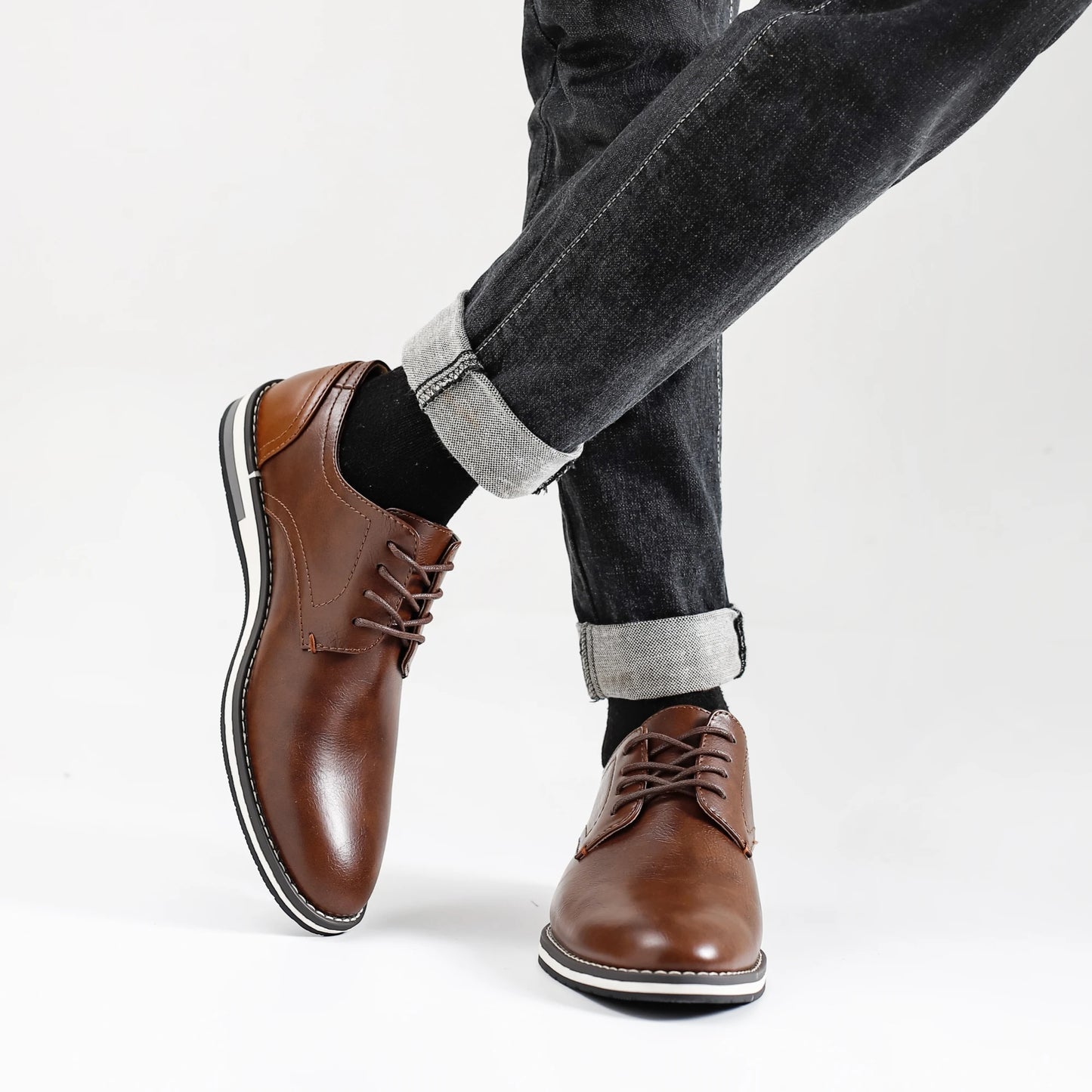 Mocassino In Pelle Da Uomo Moda Comoda Scarpe Casual Da Uomo Di Marca 2024 Eleganti E Confortevoli