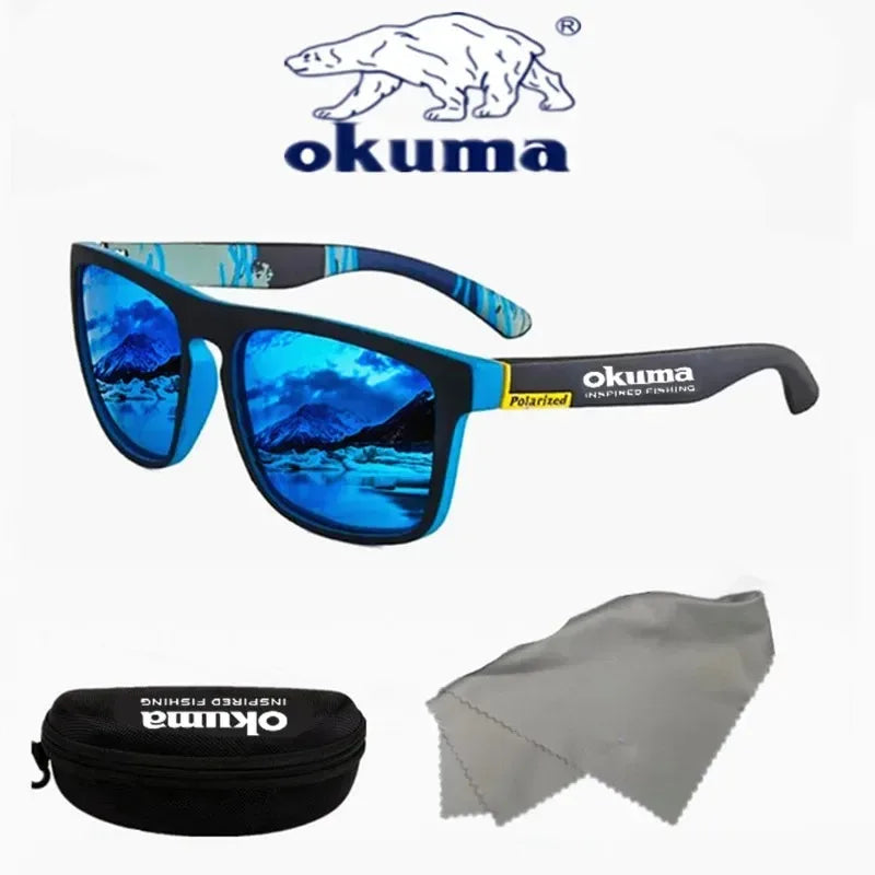 Occhiali Da Sole Polarizzati Okuma UV400 Anti Luce Forte Abbagliamento Per Ciclismo Guida Pesca